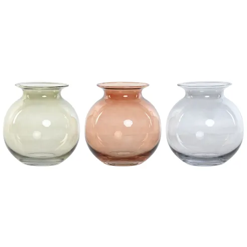 jarron florero cristal colores
