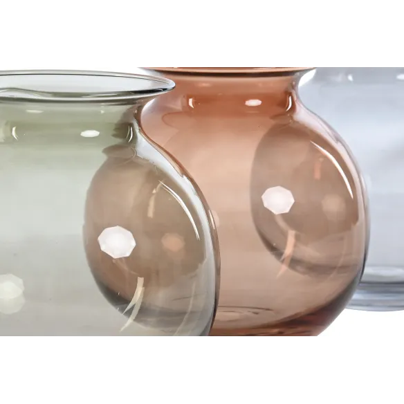 jarron florero cristal colores