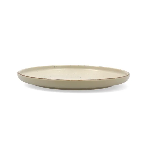 plato llano duna verde ceramico