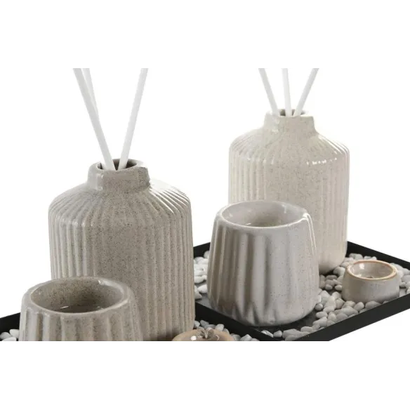 set ambientador mikado ceramica