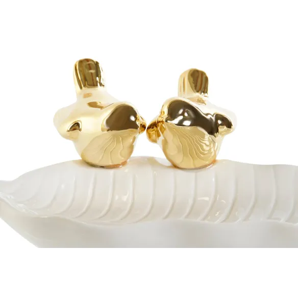 bandeja porcelana pajaros decoracion