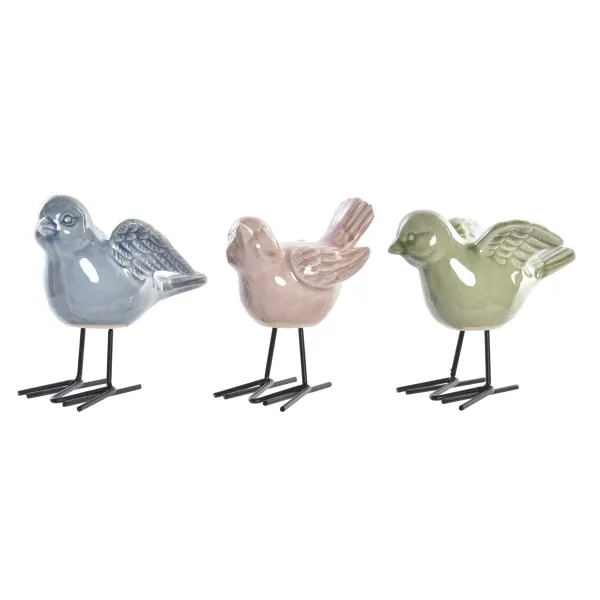 figura pajaro porcelana colores