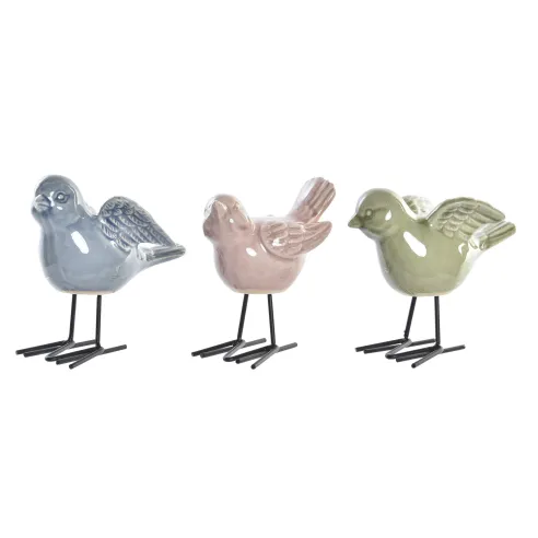 figura pajaro porcelana colores