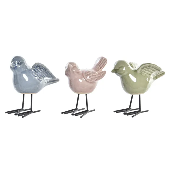 figura pajaro porcelana colores