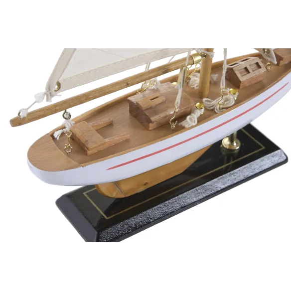 figura maqueta barco madera