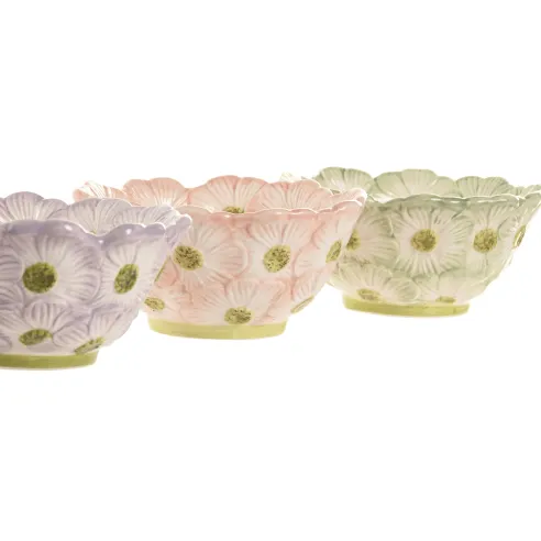 bandeja ceramica flores vaciabolsillos