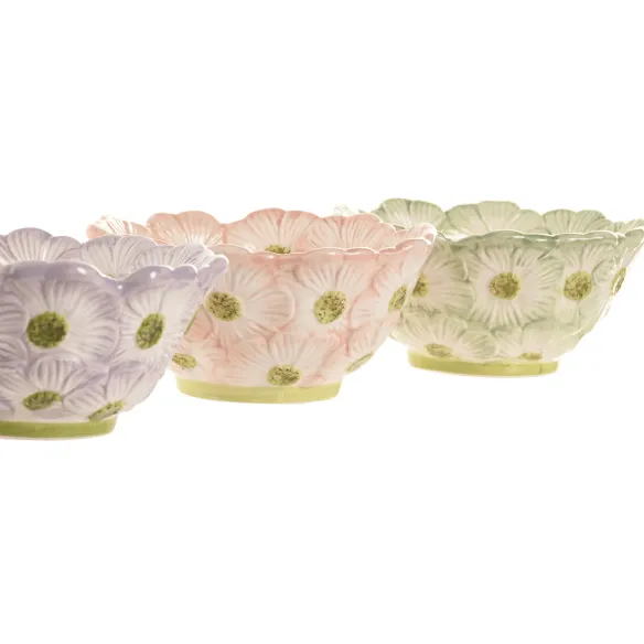 bandeja ceramica flores vaciabolsillos