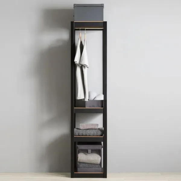 estanteria modilar 4 estantes negro