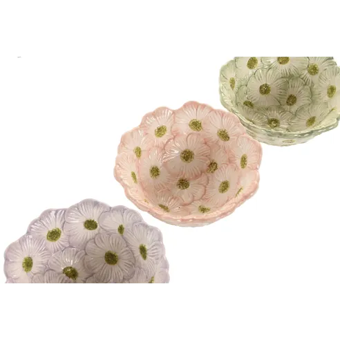 bandeja ceramica flores vaciabolsillos