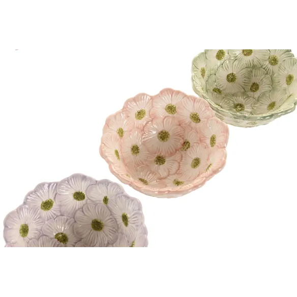 bandeja ceramica flores vaciabolsillos