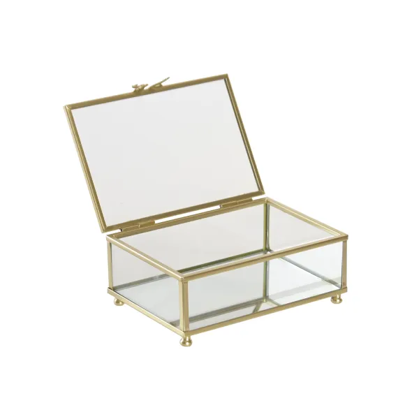 caja joyero cristal metal lazo