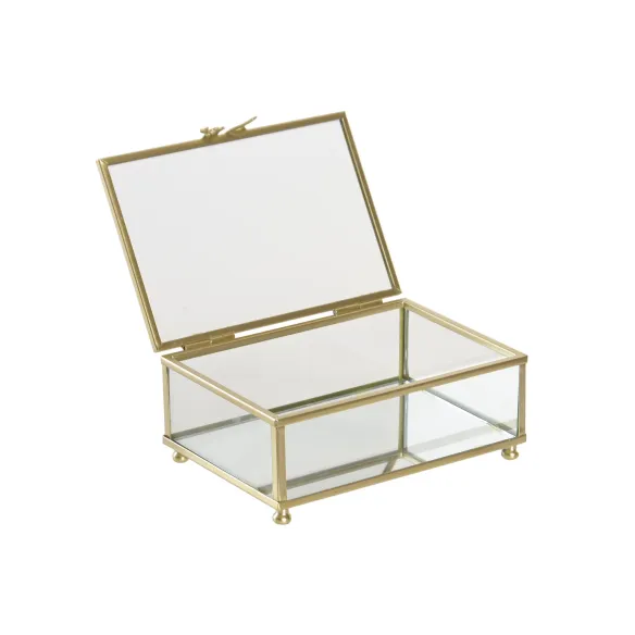 caja joyero cristal metal lazo