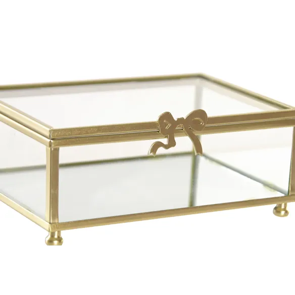 caja joyero cristal metal lazo