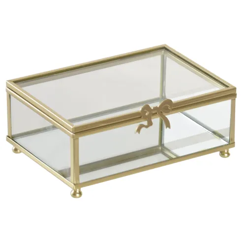 caja joyero cristal metal lazo