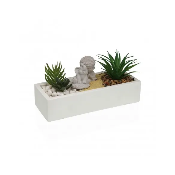 maceta jardin cemento blanco elefante bu