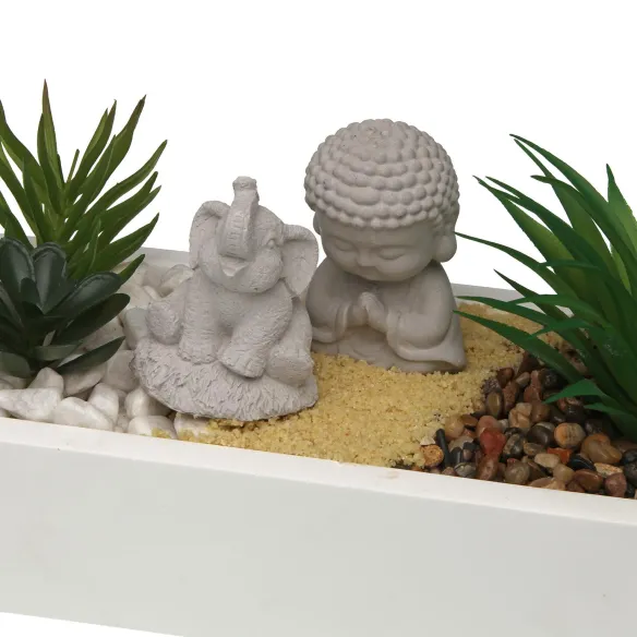 maceta jardin cemento blanco elefante bu