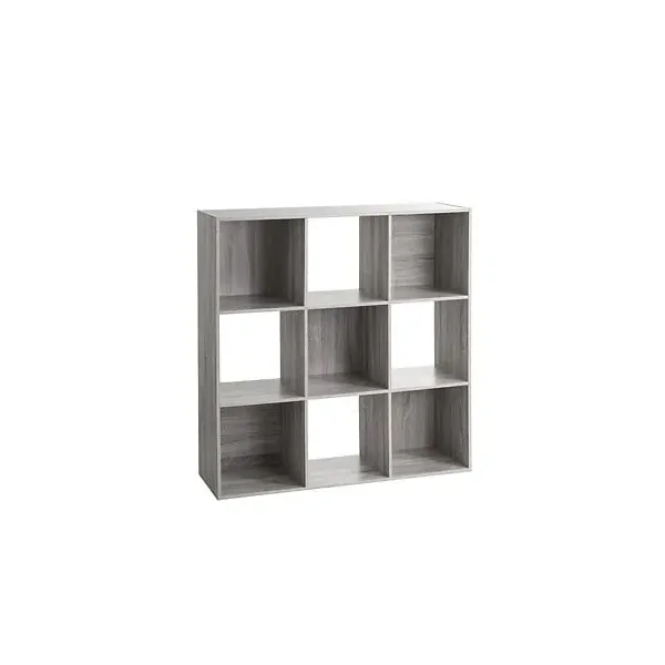 estanteria gris 9 compartimentos