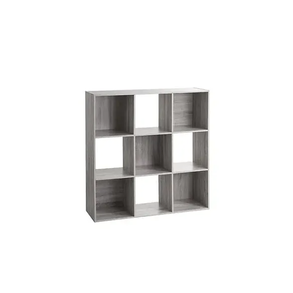 estanteria gris 9 compartimentos