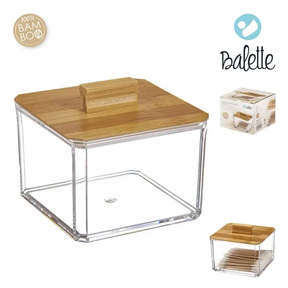 organizador cosmetica cuadrado con tapa