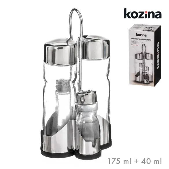 set aceitera y vinagrera 150 ml sal 50ml