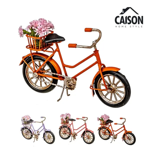 bicileta metal con cesta