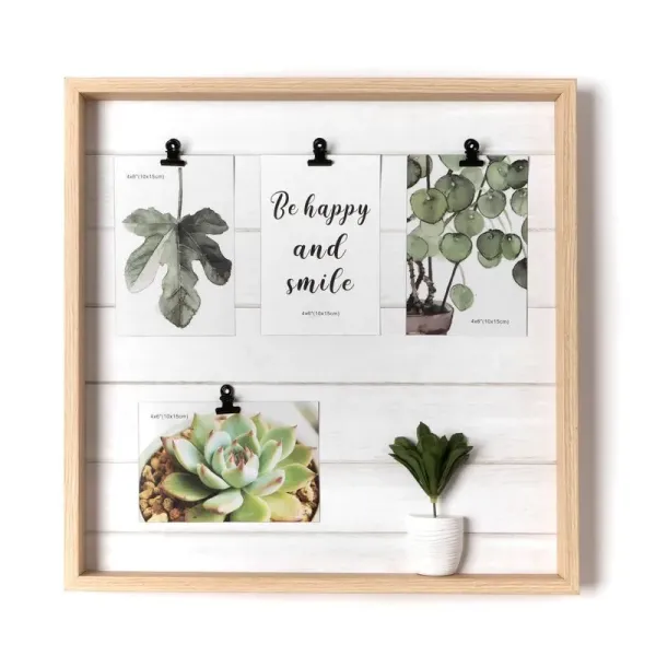 portafotos pinzas deco con maceta