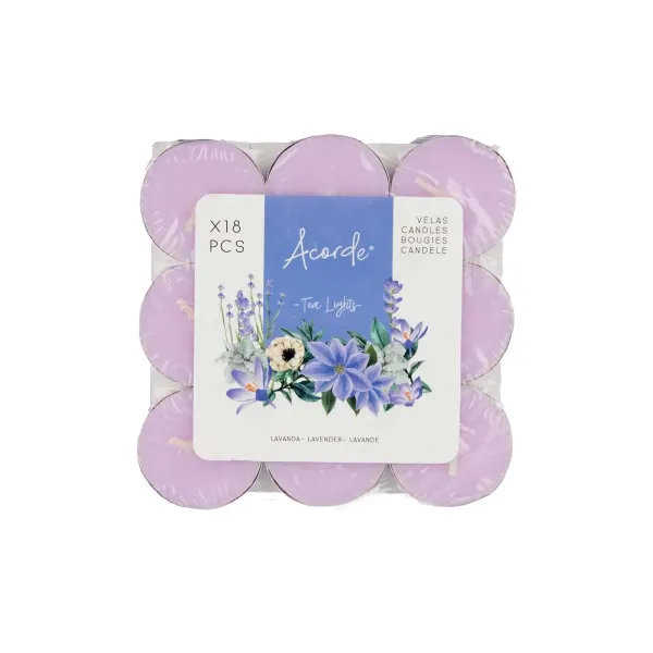 set dieciocho velas tea lavanda 2