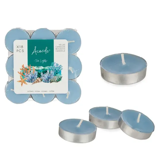 set dieciocho velas tea oceano
