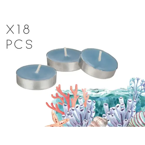 set dieciocho velas tea oceano