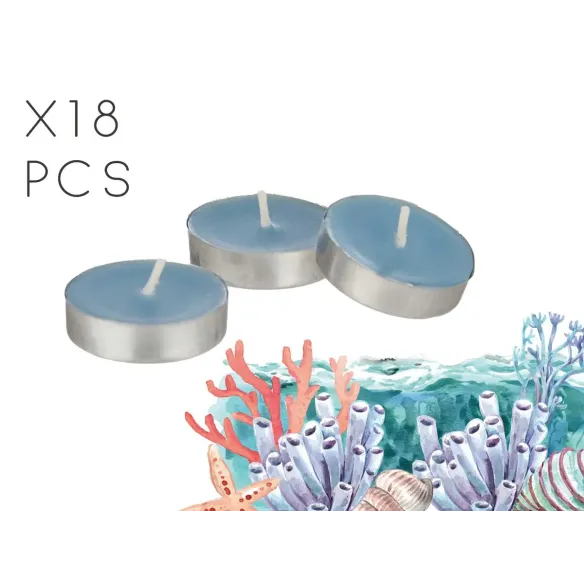 set dieciocho velas tea oceano