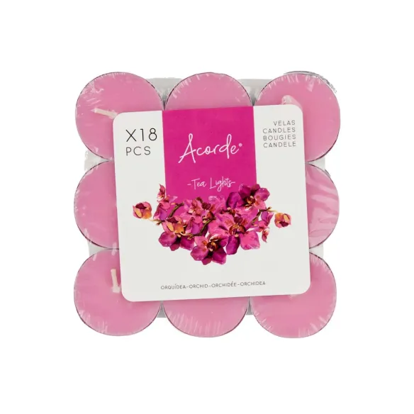set dieciocho velas tea orquidea