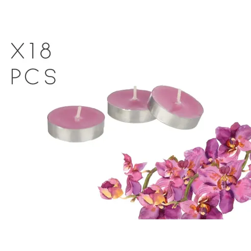 set dieciocho velas tea orquidea