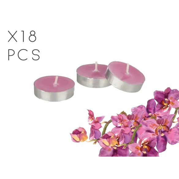 set dieciocho velas tea orquidea
