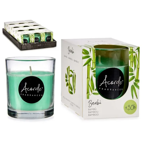 vela vaso treinta horas bambu