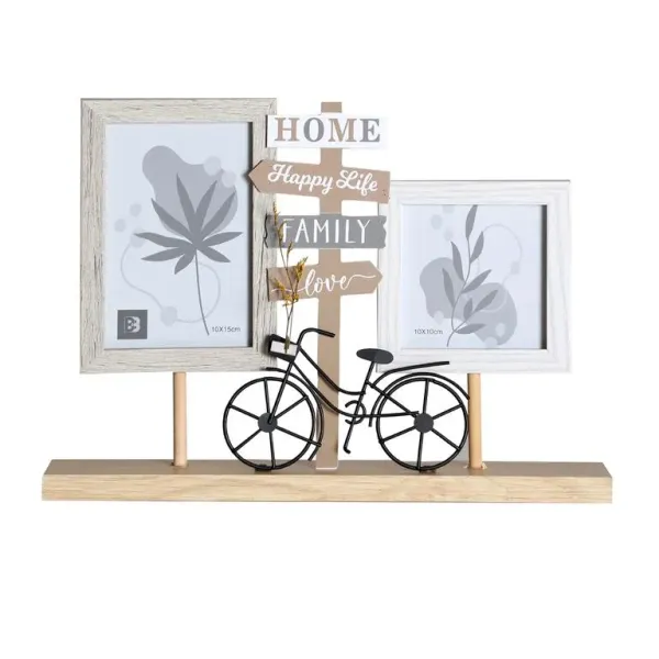 marco de fotos multi bicicleta y cartel