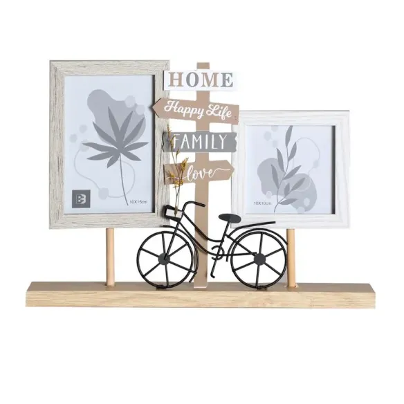 marco de fotos multi bicicleta y cartel