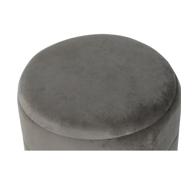 reposapies redondo baul gris