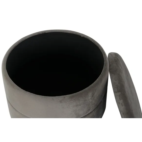 reposapies redondo baul gris