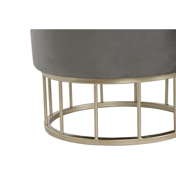 reposapies redondo baul gris