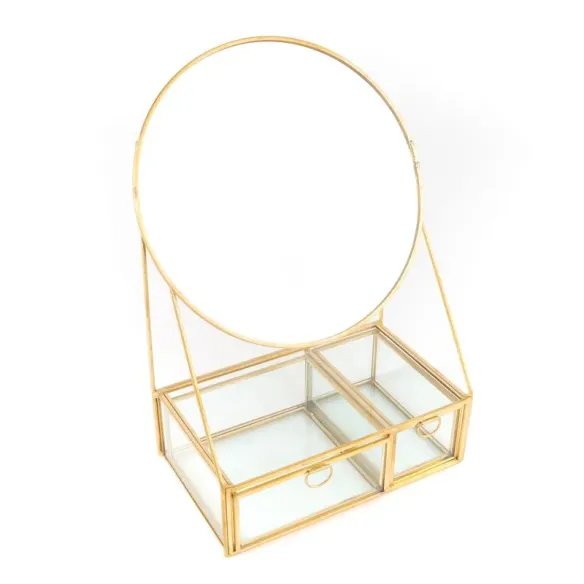 joyero cristal cajones y espejo