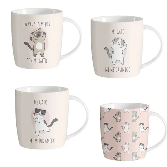 mug gatos 350 ml
