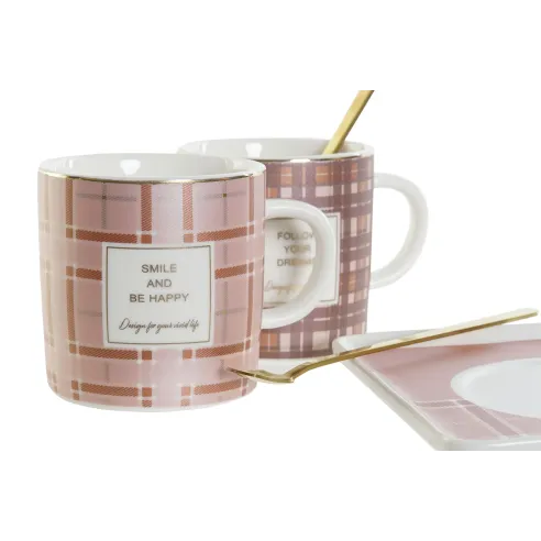 mug set 3 piezas bandeja y cuchara