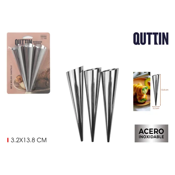 molde canutillos 3 unidades