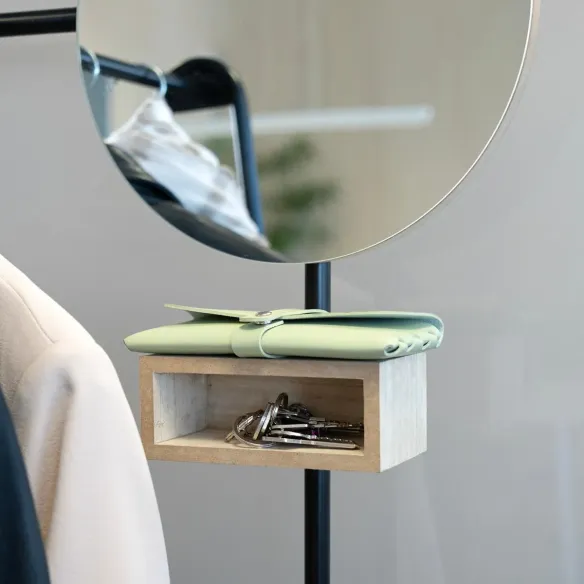 perchero recibidor con espejo