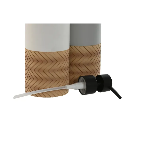 dosificador bano resina efecto madera 2