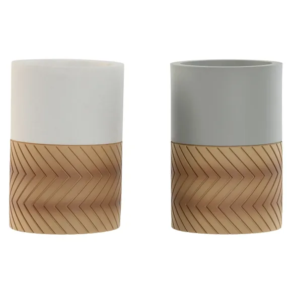 vaso bano resina efecto madera