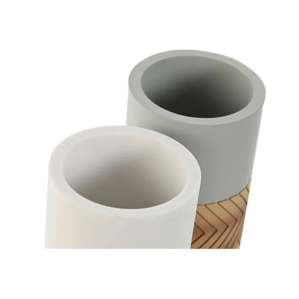vaso bano resina efecto madera
