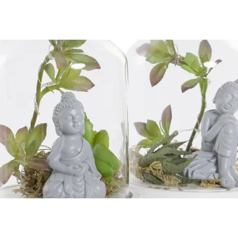 figura cupula buda decoracion led