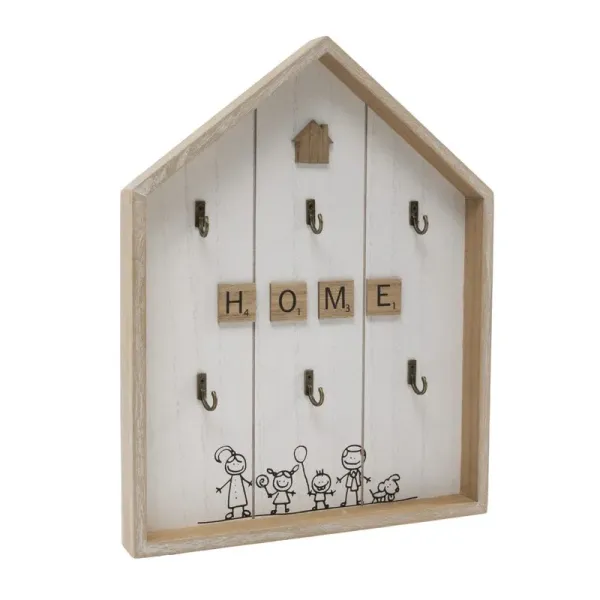 cuelga llaves forma casa