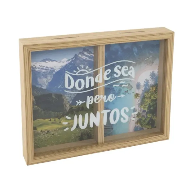 hucha madera doble mar y montana